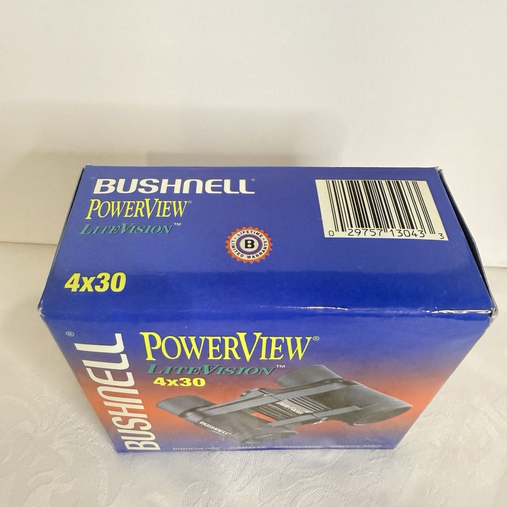 Bushnell PowerView LiteVision Insta Focus binoculars 4x30 New In‎ Box - Picture 11 of 13